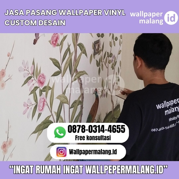 Download JASA PASANG WALLPAPER VINYL CUSTOM DESAIN