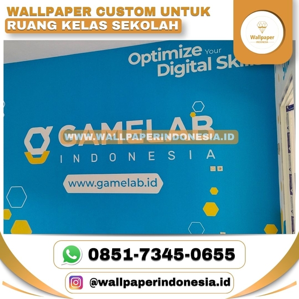 Download Wallpaper custom untuk ruang kelas sekolah