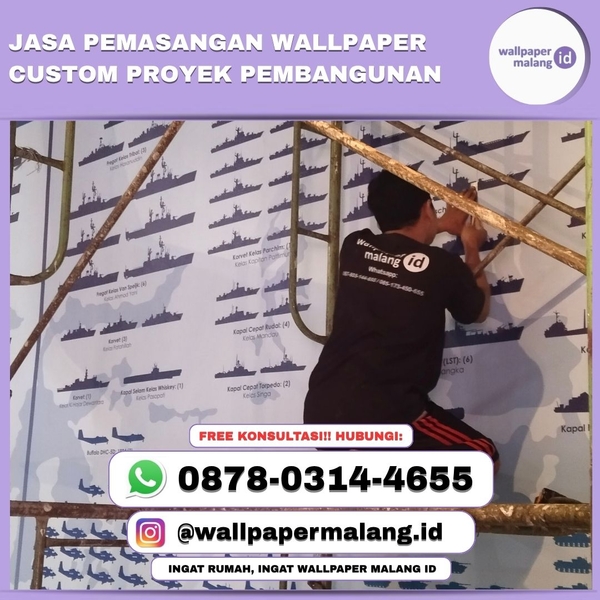 Download Jasa pemasangan wallpaper custom proyek pembangunan
