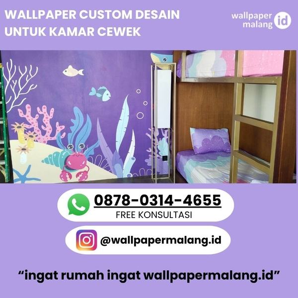 Download WALLPAPER CUSTOM DESAIN UNTUK KAMAR CEWEK