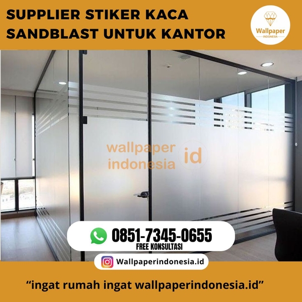 Download SUPPLIER STIKER KACA SANDBLAST UNTUK KANTOR