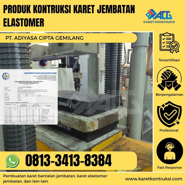 Download Produk konstruksi karet jembatan elastomer 