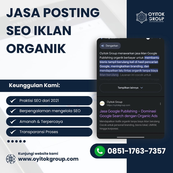 Download JASA POSTING SEO IKLAN ORGANIK