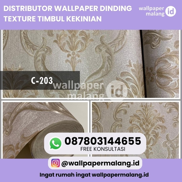 Download DISTRIBUTOR WALLPAPER DINDING TEXTURE TIMBUL KEKINIAN