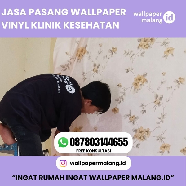 Download JASA PASANG WALLPAPER VINYL KLINIK KESEHATAN