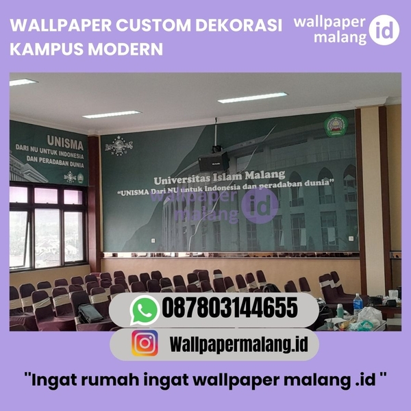 Download WALLPAPER CUSTOM DEKORASI KAMPUS MODERN