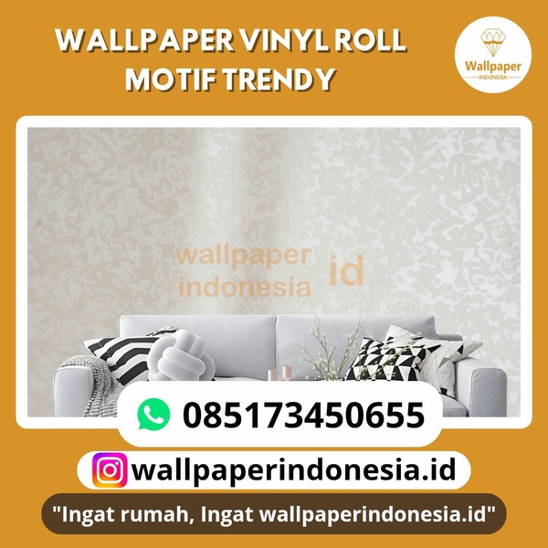 Download WALLPAPER VINYL ROLL MOTIF TRENDY 