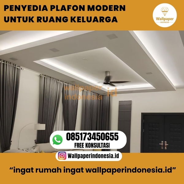 Download PENYEDIA PLAFON MODERN UNTUK RUANG KELUARGA 