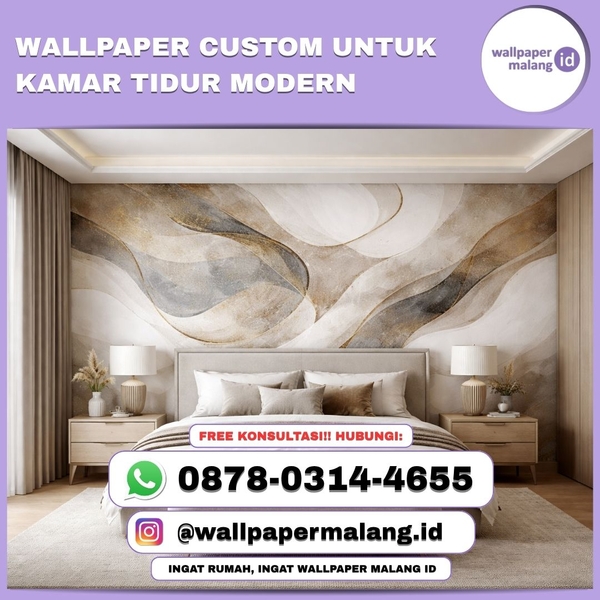Download WALLPAPER CUSTOM UNTUK KAMAR TIDUR MODERN