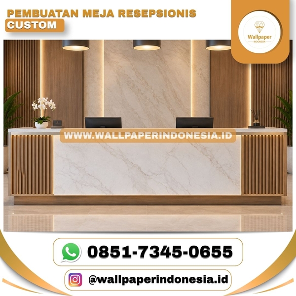 Download Pembuatan meja resepsionis custom
