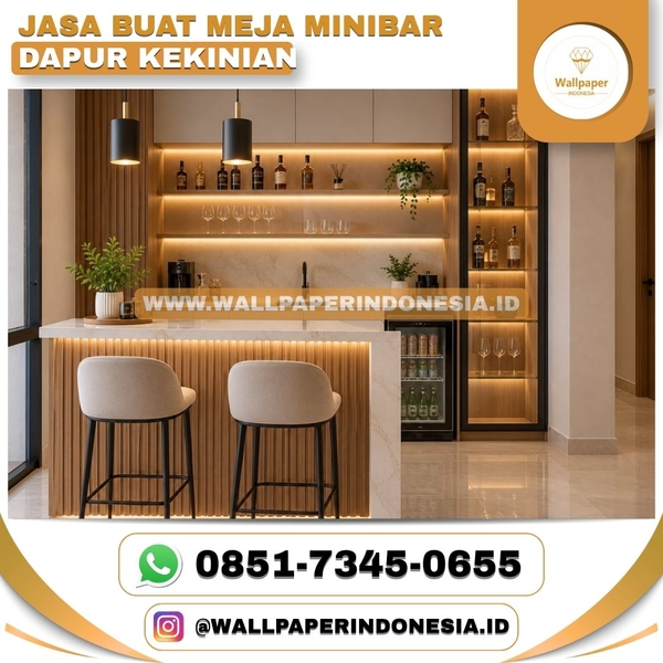 Download JASA BUAT MEJA MINIBAR DAPUR KEKINIAN