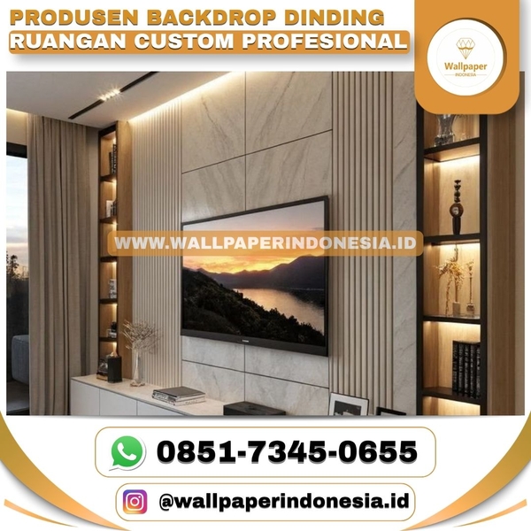 Download Produsen backdrop dinding ruangan custom profesional