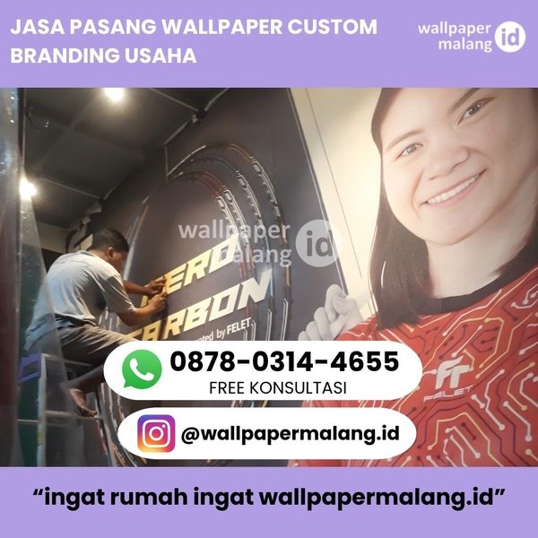 Download JASA PASANG WALLPAPER CUSTOM BRANDING USAHA