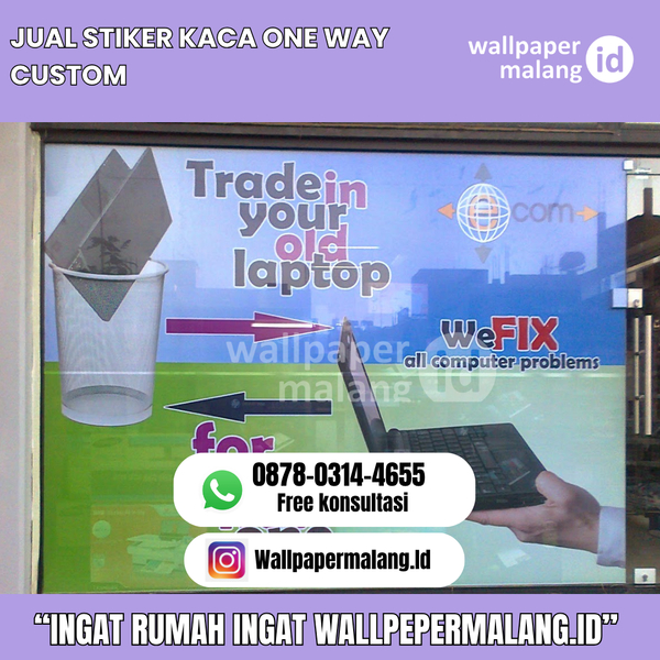 Download jual stiker kaca one way custom