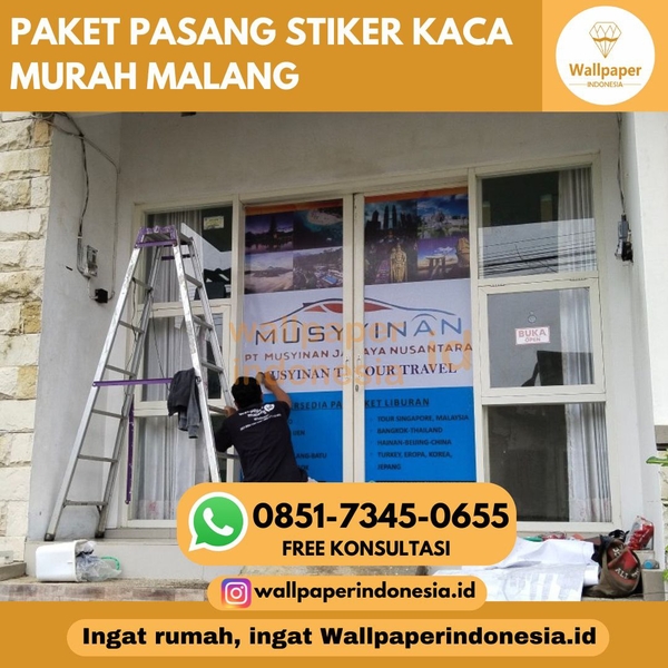 Download PAKET PASANG STIKER KACA MURAH MALANG