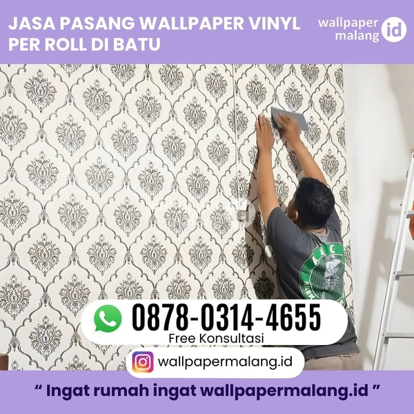 Download JASA PASANG WALLPAPER VINYL PER ROLL DI BATU
