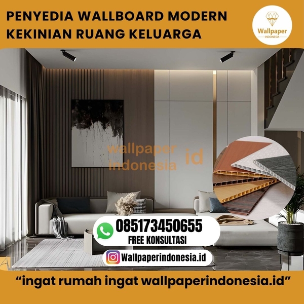 Download PENYEDIA WALLBOARD MODERN KEKINIAN RUANG KELUARGA