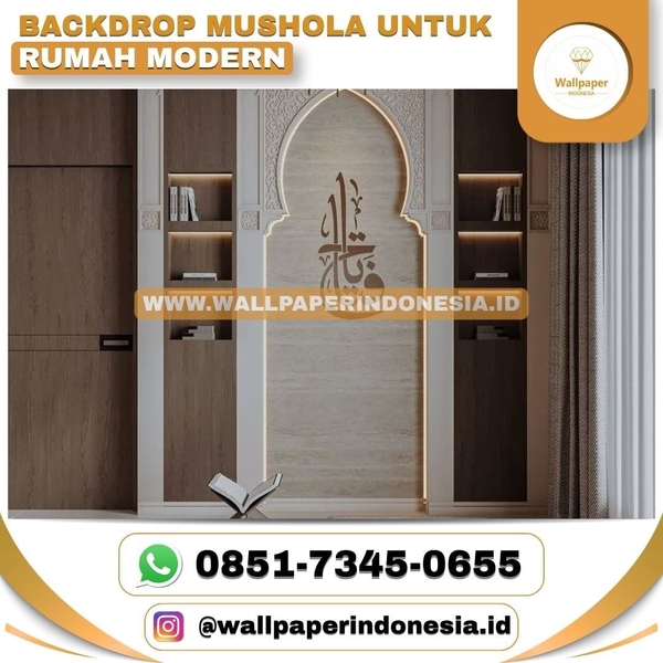 Download BACKDROP MUSHOLA RUMAH MODERN