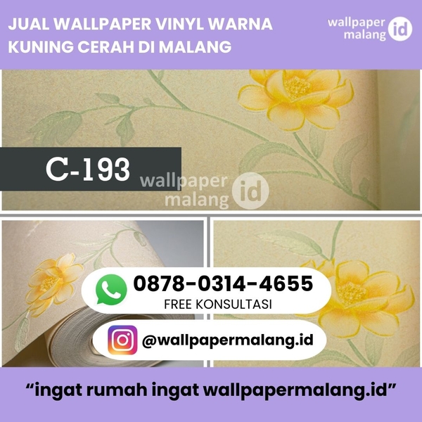 Download JUAL WALLPAPER VINYL WARNA KUNING CERAH DI MALANG