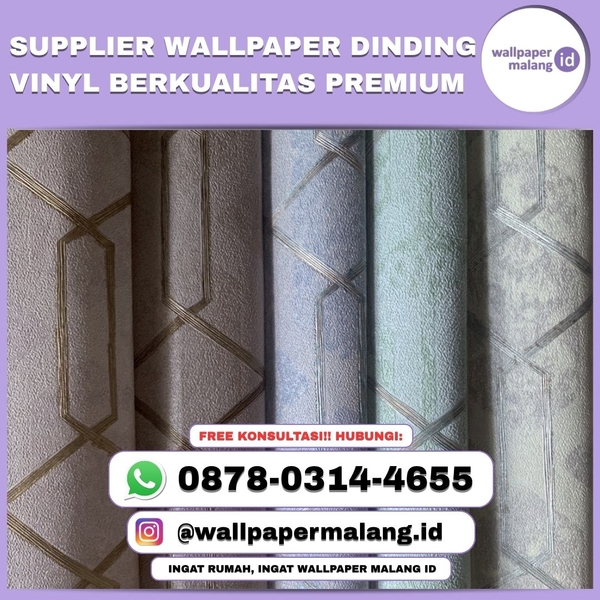 Download SUPPLIER WALLPAPER DINDING VINYL BERKUALITAS PREMIUM