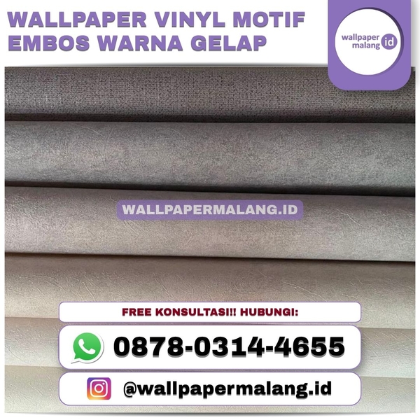 Download WALLPAPER VINYL MOTIF EMBOS WARNA GELAP