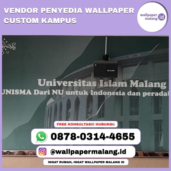 Download vendor penyedia wallpaper custom kampus