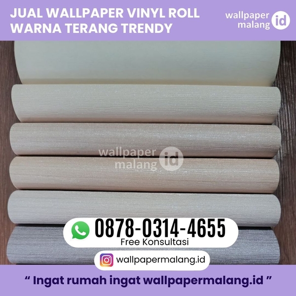 Download JUAL WALLPAPER VINYL ROLL WARNA TERANG TRENDY
