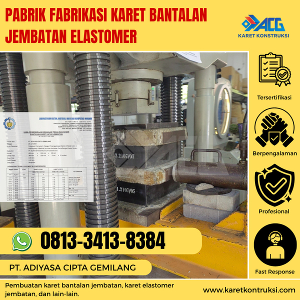 Download Pabrik fabrikasi karet bantalan jembatan elastomer