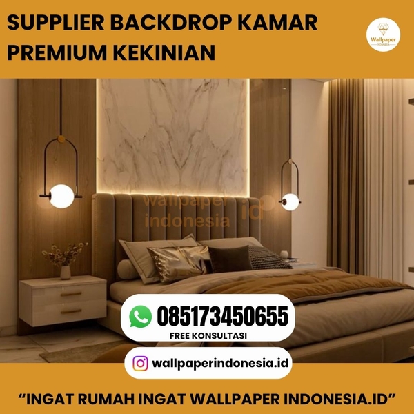 Download SUPPLIER BACKDROP KAMAR PREMIUM KEKINIAN 