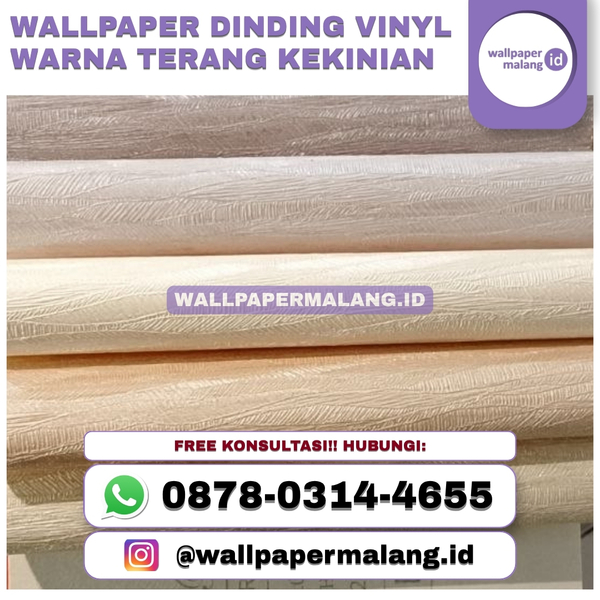 Download WALLPAPER DINDING VINYL WARNA TERANG KEKINIAN