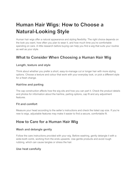 Download Human Hair Wigs_ How to Choose a Natural-Looking Style.pdf