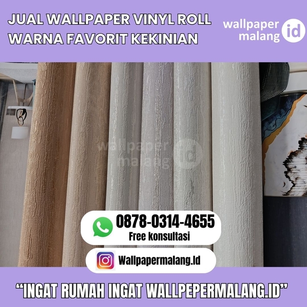 Download JUAL WALLPAPER VINYL ROLL WARNA FAVORIT KEKINIAN 
