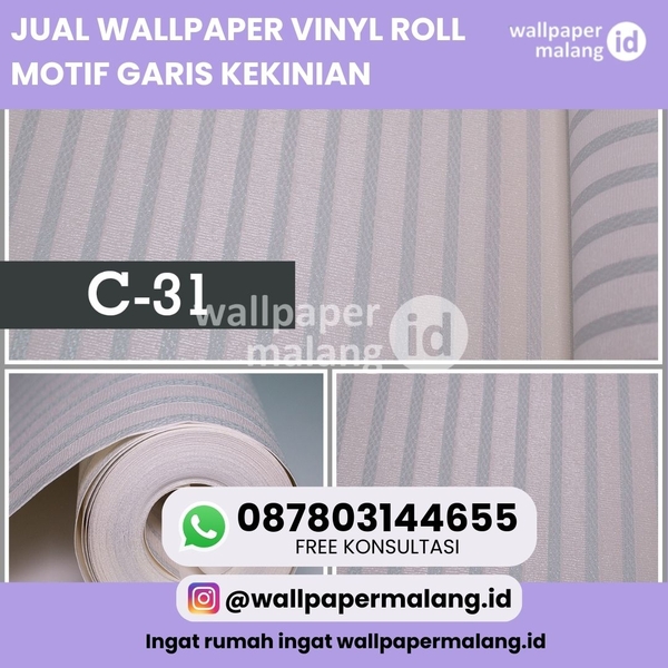 Download JUAL WALLPAPER VINYL ROLL MOTIF GARIS KEKINIAN