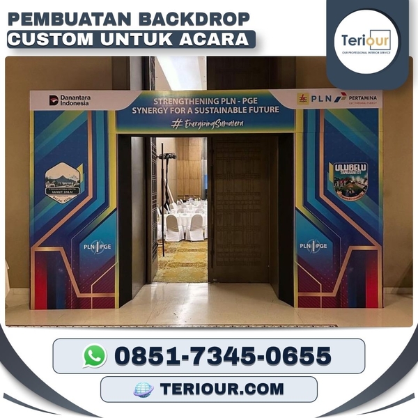 Download PEMBUATAN BACKDROP CUSTOM UNTUK ACARA