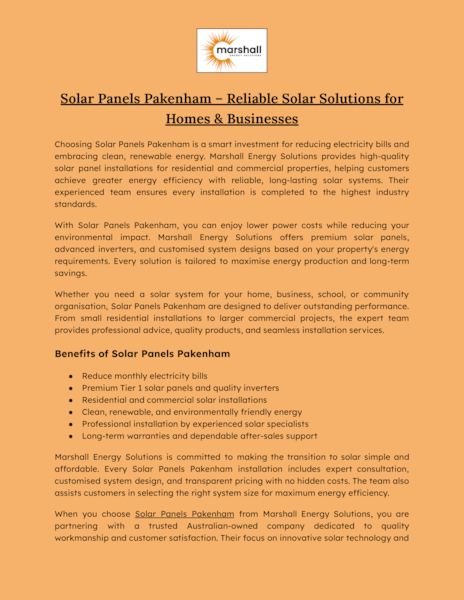 Download Solar Panels Pakenham.pdf