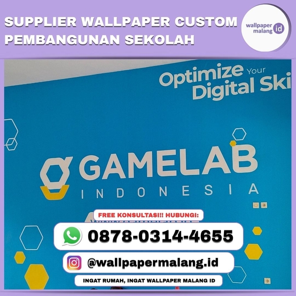 Download Supplier wallpaper dinding custom pembangunan sekolah