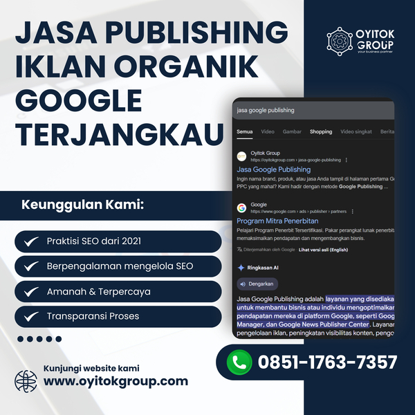 Download JASA PUBLISHING IKLAN ORGANIK GOOGLE TERJANGKAU