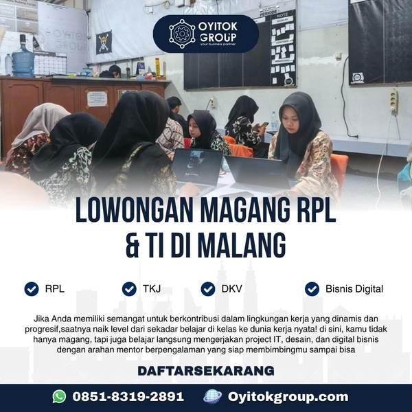 Download LOWONGAN MAGANG RPL & TI DI MALANG