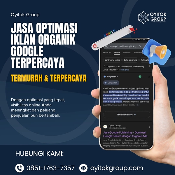 Download JASA OPTIMASI IKLAN ORGANIK GOOGLE TERPERCAYA