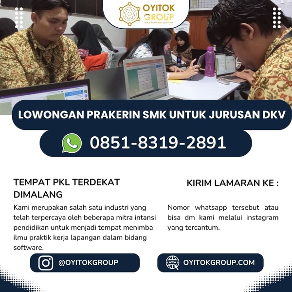Download Lowongan prakerin SMK untuk jurusan DKV